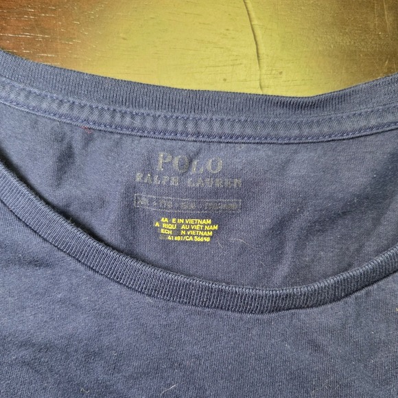 Polo Ralph Lauren Mens Navy Blue USA American Flag Graphic T-Shirt XL - Picture 5 of 6